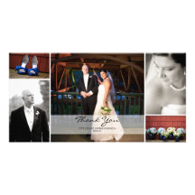 Collage de photo de mariage - Merci Photocarte