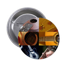 Collage de photos de guitare badges avec agrafe