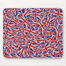 Collage d'Union Jack Tapis De Souris