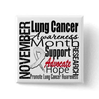 Collage - Lung Cancer Awareness Month Pinback Buttons by cancerapparel