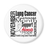 Collage - Lung Cancer Awareness Month Refrigerator Magnets