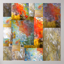 Collage Of Abstract Art Poster