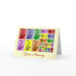 Collage of Fibonacci Saxophones Pattern Card