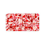 Collage of Hearts Custom Address Label
