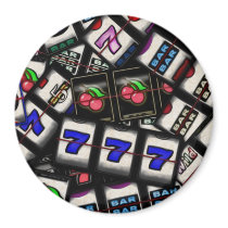 Collage of Slot Machine Reels Fridge Magnet