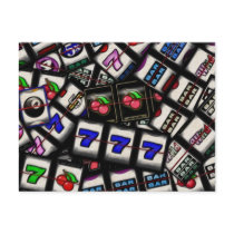 Collage of Slot Machine Reels Post Cards