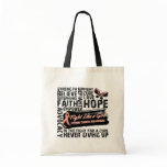 Collage of Words - Uterine Cancer Canvas Bag