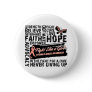 Collage of Words - Uterine Cancer Pinback Button