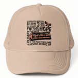 Collage of Words - Uterine Cancer Mesh Hats