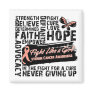 Collage of Words - Uterine Cancer Refrigerator Magnet