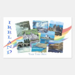 COLLAGE PITTORESQUE de l'IRLANDE - huit conception Stickers Rectangulaires