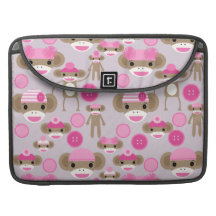 Collage rose Girly mignon de motif de fille de sin Poche Pour Macbook Pro