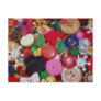 Collage with Christmas Tree Buttons Postcards
