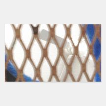 COLLAR AND WIRE CAGE RECTANGULAR STICKERS