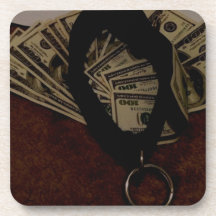 COLLAR PLUS MONEY DRINK COASTERS