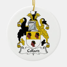 Collard Family Crest Christmas Tree Ornament