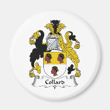 Collard Family Crest Refrigerator Magnets