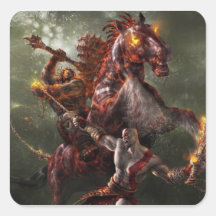 Colle kratos et Barbarian King Autocollant