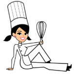 Collectible Kitchen Chef Acrylic Sculpture Photo Cutout