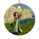 Collecting Shamrocks Ornament