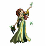 Collecting Shamrocks Photo Cut Out