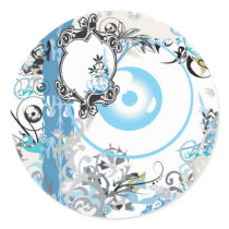 collection barbe bleue round stickers