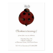 Collection de jardin · Coccinelle Cartes Postales