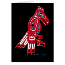Collection d'EAGLE de HAIDA Carte De Vœux
