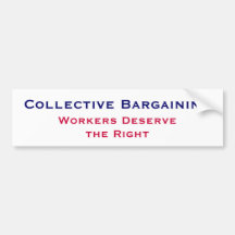 Collective Bargaining Bumper Sticker