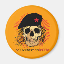 Collectivism Kills Fridge Magnet