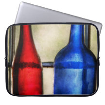 Collector - Bottles - Two empty wine bottles Laptop Computer Sleeves