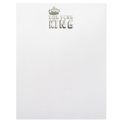 College Beer Pong Letterhead Design by Drinking_Shirts