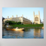 College Chapel du Roi sur la came de rivière Posters