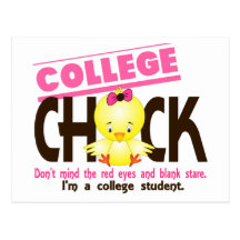 College Chick 2 Post Cards