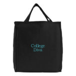 College Diva embroidered bags