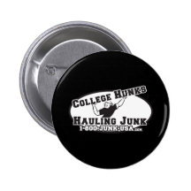 College Hunks Hauling Junk Black and White Pin