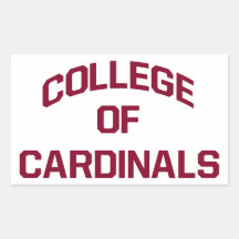College of Cardinals Rectangle Stickers