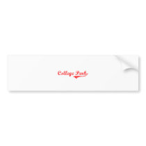 College Park Georgia Classic Design Bumper Stickers