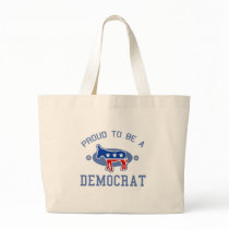 Collegiate Proud Democrat Tote Bags