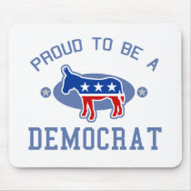 Collegiate Proud Democrat Mouse Mats