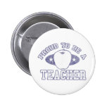 Collegiate Proud Teacher Button