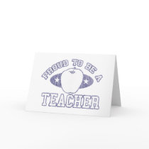 Collegiate Proud Teacher Greeting Cards