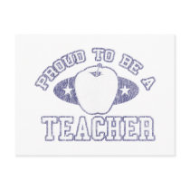 Collegiate Proud Teacher Postcard