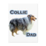 Collie Dad 4 Postcards