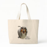 Collie Like No Other Breed Tote Bags