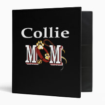 Collie Mom Gifts 3 Ring Binders