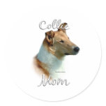 Collie (smooth) Mom 2 Stickers