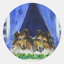 Collie window sticker
