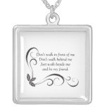 Collier d'argent sterling d'amitié