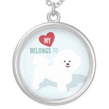 Collier de Bichon - mon coeur appartient à Bichons